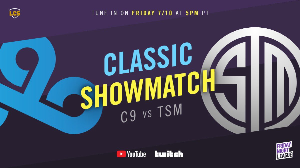 The Lcs Announces A Classic Showmatch Between Tsm And Cloud9 Featuring Iconic Players Inven Global