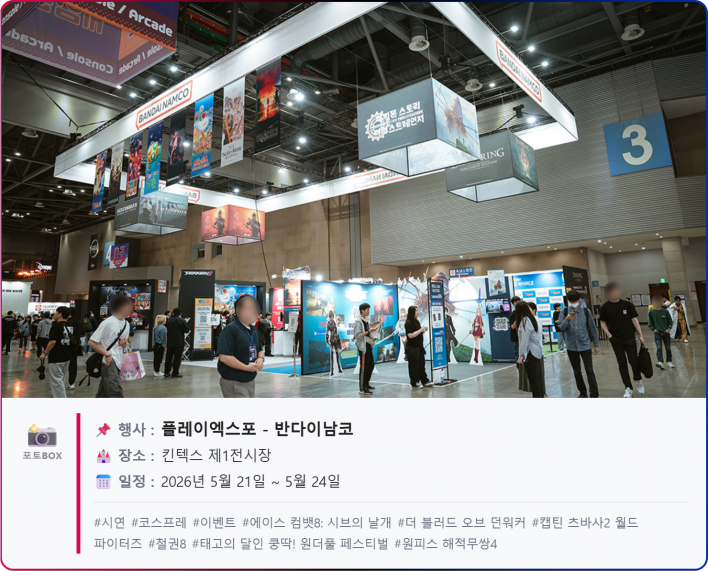 시연부터 전시까지, 반다이남코 엔터테인먼트 플레이엑스포