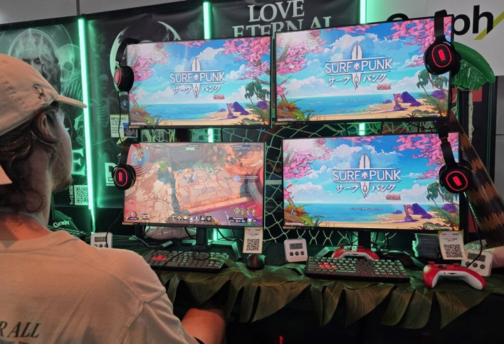 롤 '에코' 게임 개발진 신작, 파도 타는 액션 RPG '서프펑크'