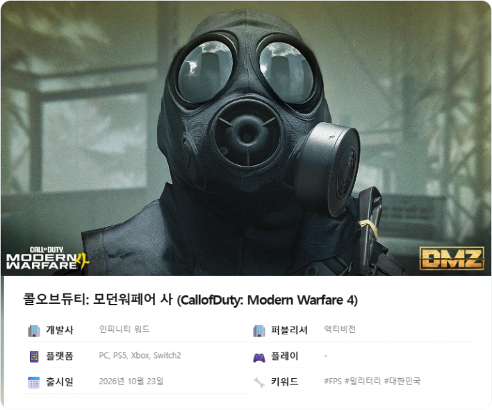 콜오브듀티: 모던워페어 사 Call of Duty Modern Warfare 4