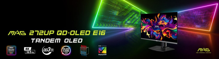 MSI, 'MAG 322UP QD-OLED E16' 및 'MAG 272UP QD-OLED E16' 모니터 출시