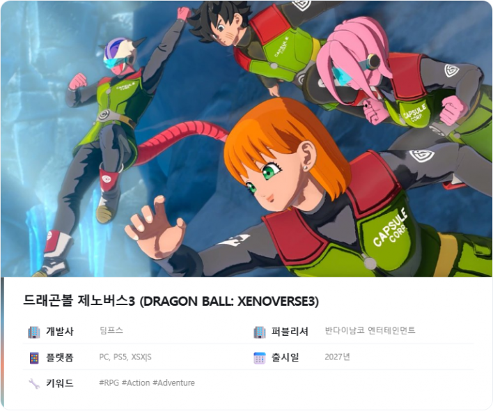 드래곤볼 제노버스3 DRAGON BALL: XENOVERSE 3