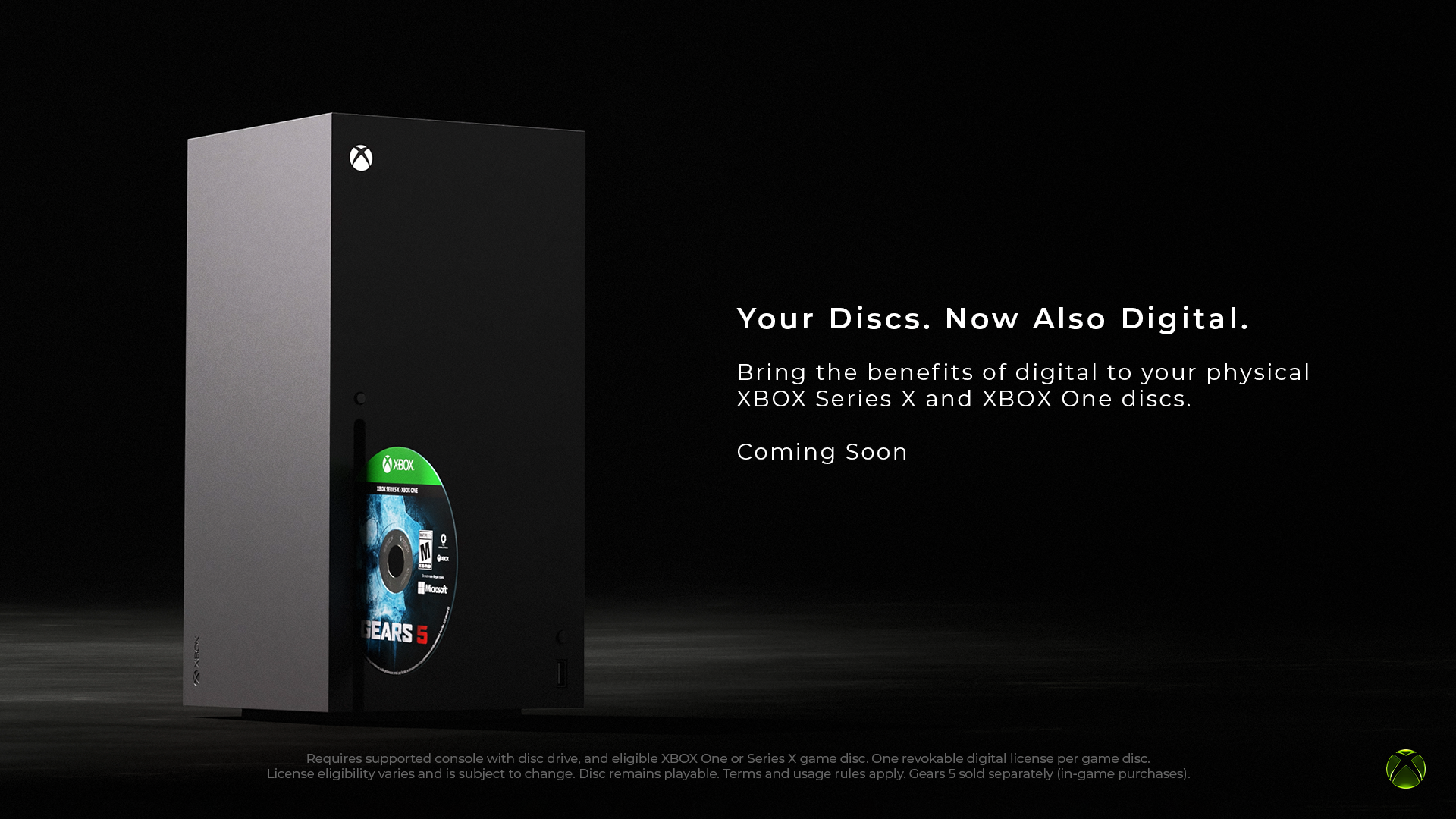 Xbox, 실물 디스크에 디지털 이용 권한 제공한다