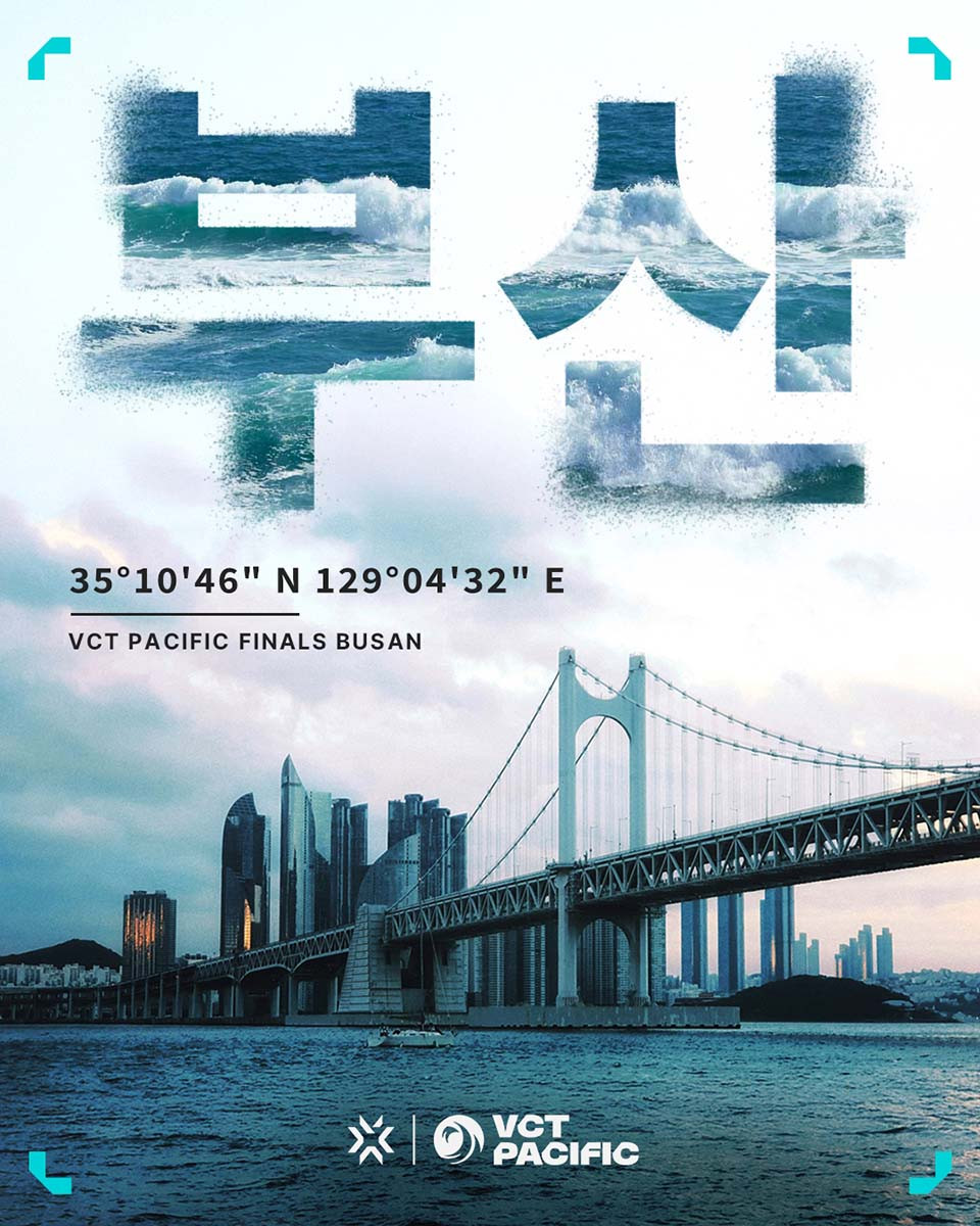 'VCT 퍼시픽 파이널 부산' 9월 4일 개막