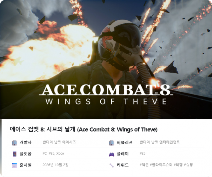 에이스 컴뱃 8: 시브의 날개 Ace Combat 8: Wings of Theve