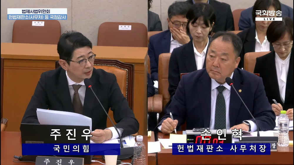 게임산업법 헌법소원, 주진우 의원 국감서 헌재 신속 처리 촉구