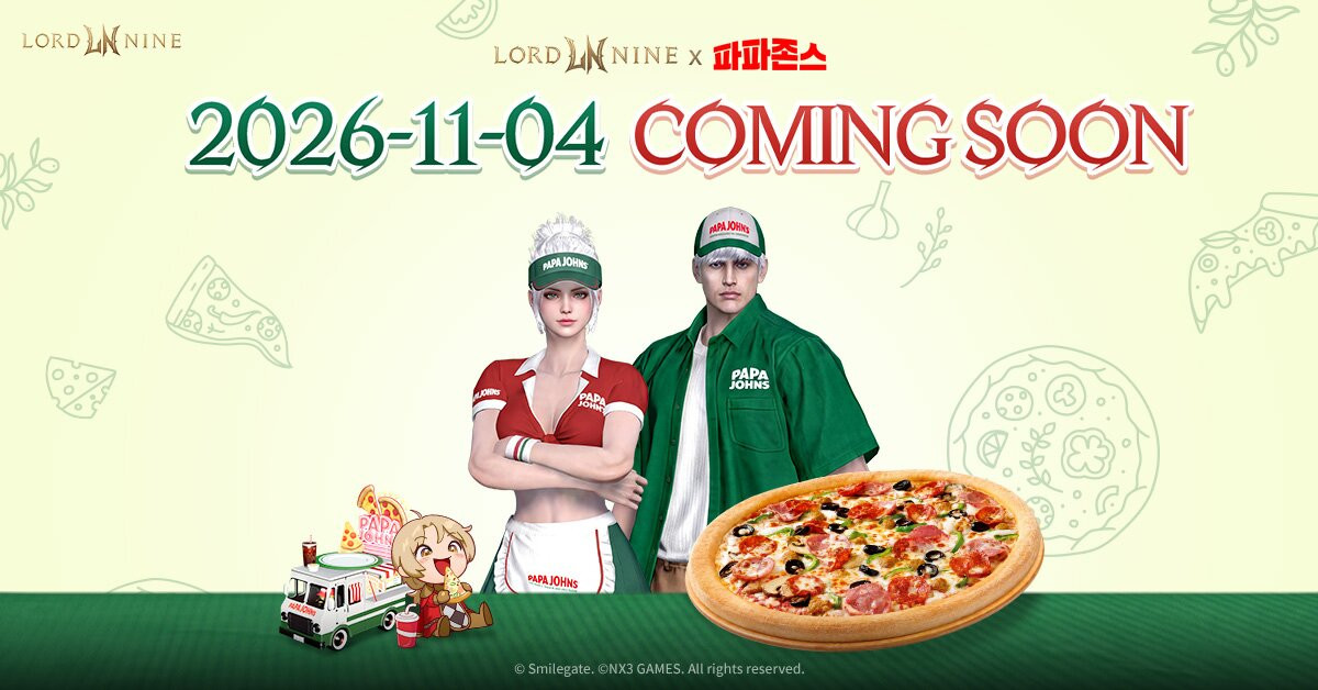 Lord Nine suma una colaboración con Papa Johns del 4 de noviembre al 23 de diciembre
