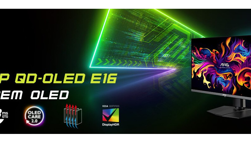 MSI Launches 'MAG 322UP QD-OLED E16' and 'MAG 272UP QD-OLED E16
